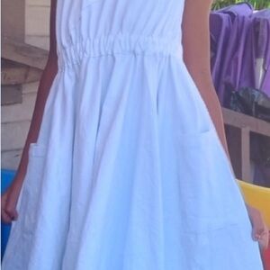 Cotton white off the shoulder dress